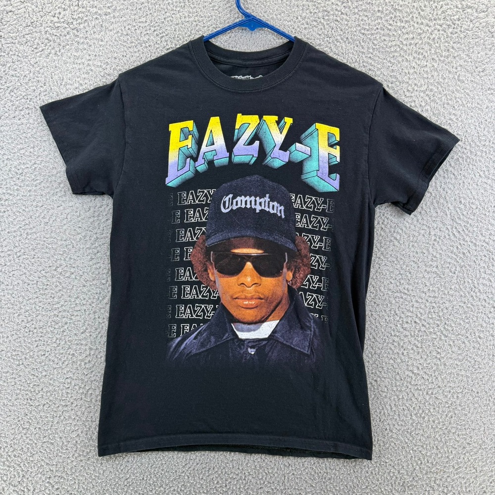 Eazy-E Ruthless Classics Black Graphic T-Shirt Mens Small NWA Rap Tee Hip Hop
